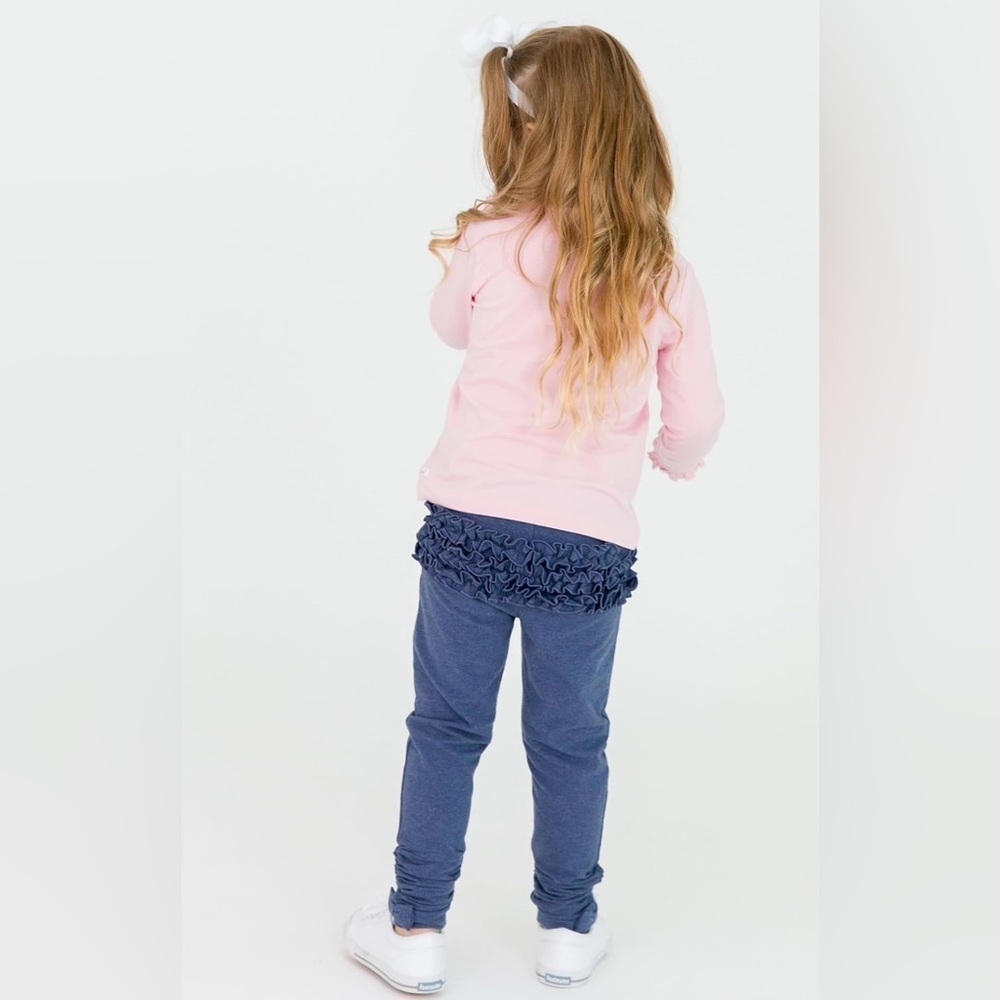 Ruffle Butts| Ruffle Denim Legging - Picture 2 of 5